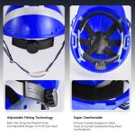 CE EN397 Height Blue Safety Helmet For Electrical Work Workplace Safety
