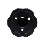 74*74*30mm Black Aluminum Alloy Antenna Base Cover Primary for Jeep Wrangler JL