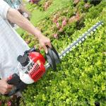 Cordless 22.5cc Gasoline Garden Hedge Trimmer Dual Blade Anti Vibration grass