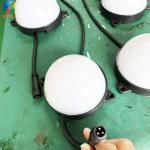 PILEDS 100mm Pixel Ball Outdoor RGB LED Point Lights 24V IP66 Plastic Body SPI