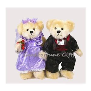 China Wedding Souvenir Custom Plush Toys Cute Doll Teddy Bear Memorable For Bride And Groom Family factory