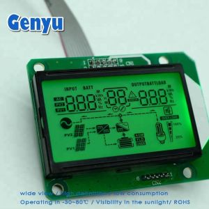 Yellow Green Solar Charger LCD Display for Inverter Display Mode 1/3 Bias Mini 7
