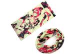 Red Polyester Tube Multifunctional Headwear 25*50 CM Scarf