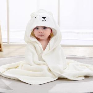 China Colors Newborn Animal Baby Hooded Bath Towel Plain with Materials and Digital Print factory