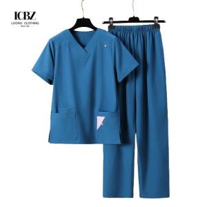 China Custom Styles Stretch Uniform Scrubs Vendors for Gender Unisex Medical Scurbs factory