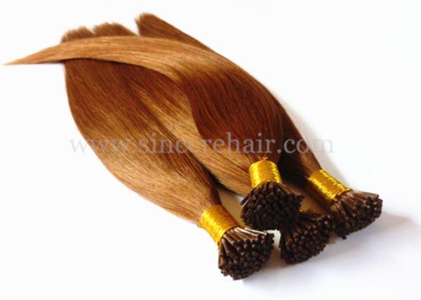 20" Pre Bonded Hair Extensions Flat Tip for sale - 20" Brown Keratin Fusion Flat