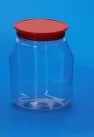 Special Shape Clear Cookie Jar , Airtight Clear Plastic Storage Jars