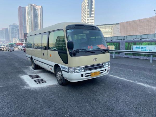 22 Seats 2012 Year Left Hand Steering Used Toyota Coaster Bus 2TR Gasoline