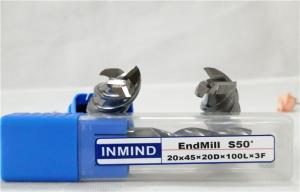 China HRC50 End Mill For Hardened Steel , 20 mm 3 Flute Carbide End Mill factory