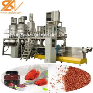 China Sinking Fish Feed Extruder Machinery Plant , Fish Feed Production Machine on sale