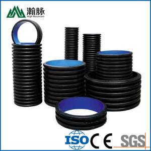 China Steel Belt HDPE Corrugated Polyethylene Drainage Pipes Reinforced Hollow Winding factory
