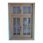 KDSBuilding Modern Solid Grill Design Mosquito Anti Theft Double Glaze Wooden