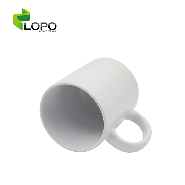 Custom Vacuum Insulated Tumbler 12 Ounce Vacuum Mug Ceramics White Blank Mug For Sublimation