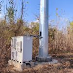 Mobile Phone Communication 35M Steel Monopole Tower