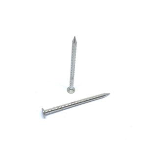 China SS304 Checkered Flat Head Nails , Four Hollow Shank Nails 3.5 X 45MM factory