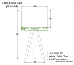 Modern fashionTable lamp indoor residential led shower lighting fixtures