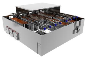 China Continuous 500kg/H Fully Automatic Bread Production Line factory