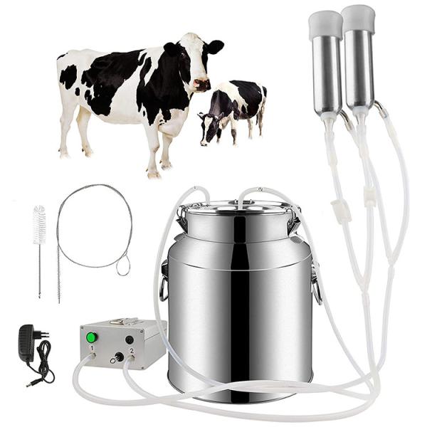 China 7L 14L Pulsation Vacuum Pump Milker SS Goat Milking Machines factory