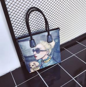 China 2016 new European and American star woven handbag trend shoulder diagonal female factory