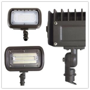 China Bronze Shell 30 Watt LED Flood Light 180°Adjustable Slip Fitter Mount Type factory