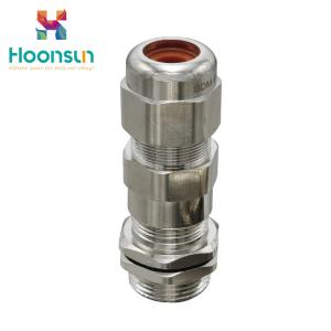 China Double Seal SS316L Armored Cable Gland Waterproof IP68 factory