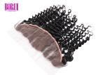 100% Virgin Brazilian Deep Wave , Frontal Lace Closure Free Part Environmentally