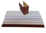 Antibacterial Wall Panel Fire Safety Brown Color 1000*500 mm Size