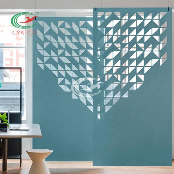 Hanging Carving PET Acoustic Panels Mildewproof Noise Cancelling