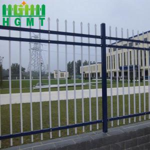 China Wrought Iron Tubular Picket Fence Hot Dip Galvanized 1.8x2.4m factory