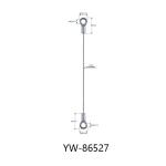 Steel Cable Lifting Slings 32.5*76mm Die Cast Hook Fitting YW86544