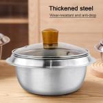 High Quality Food Cooking Pot 304 Stainless Steel 18cm 20cm 22cm Restaurant