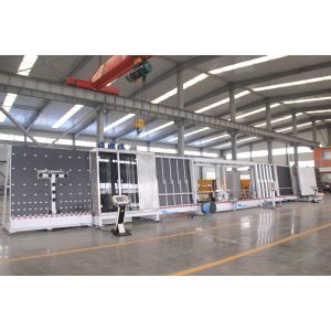Vertical insulating glass automatic install spacer machine