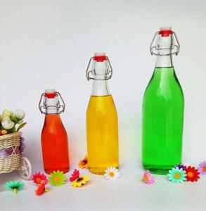 China 250-1000 ml glass bottles sealed bottle with clip Enzyme bottle factory