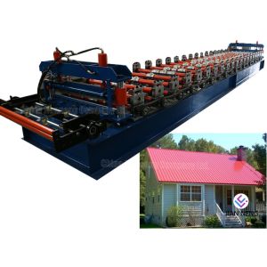 4 KW Hydraulic Cutter Glazed Roll Forming Machine / Tile Forming Machine