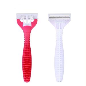 China China Factory Custom Triple Blade Disposable Women Face Straight Razor factory