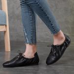 S070 Single shoes 2020 fall new shallow mouth retro handmade leather lace-up