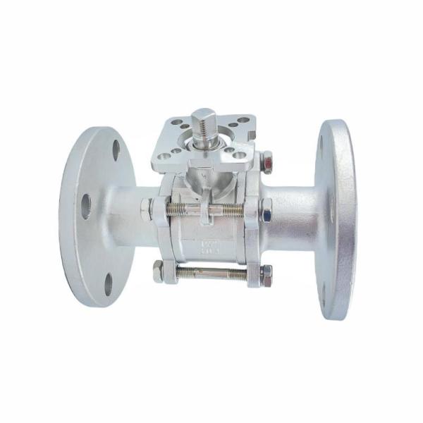 Manufacturer Produce 304/316 Material Three Piece Flanged High Platform Ball Valve