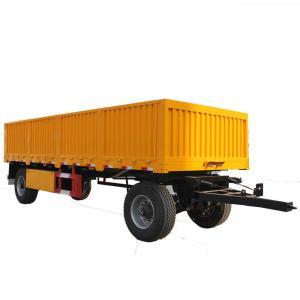 China 12R22.5 Tire 20tons 30tons Fence Trailer Bulk Cargo Tractor Hydraulic Dump Full Trailer factory