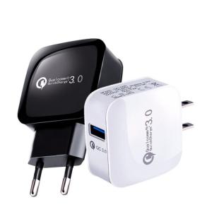 China Mobile Phone Quick Charge 3.0 Charger , Quick Charge 3.0 Devices DC 5 V 3 A With Retail Packin factory