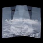 Recycable Custom Logo Reusable Shopping Bags , Frosted Clear Plastic Packaging