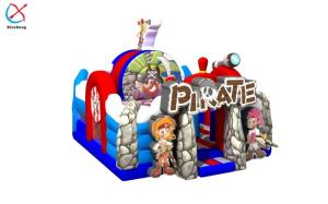 China Commercial Custom Inflatable Pirate Fun City Inflatable Castle For Kids factory