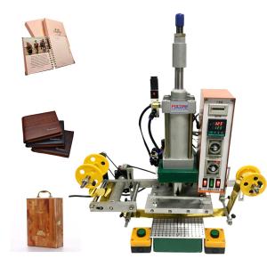 China Automatic Pneumatic Leather Logo Embossed Hot Stamping Machine with CE Certificate factory