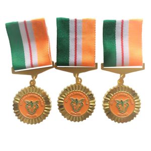 Custom Commemorative Souvenir Medals Woven Polyester Nylon Medal Ribbon
