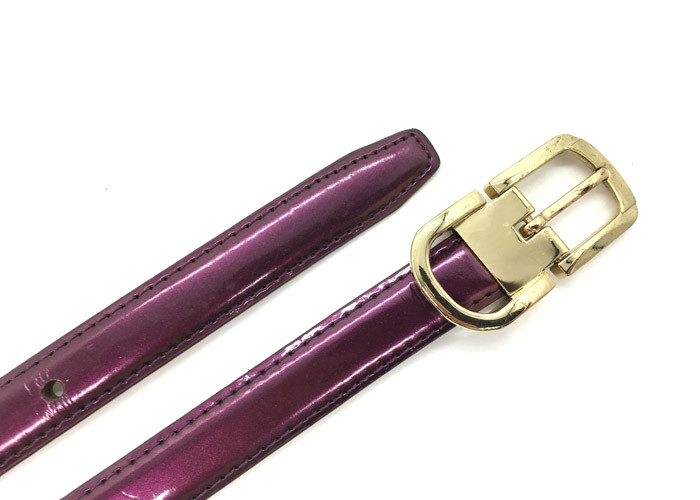 BRACHI Gold Pin Buckle 1.8CM Women's Fashion Leather Belts