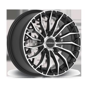 China 17 Inch Custom Made Aftermarket Mag Wheels Black Finishing factory