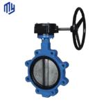 Normal Temperature Gas Media Pneumatic Ductile Iron Flange Soft Seal Butterfly