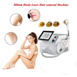 China 3 Wavelength 808nm Diode Laser Hair Removal Machine Sapphire Epidermis Cooling factory