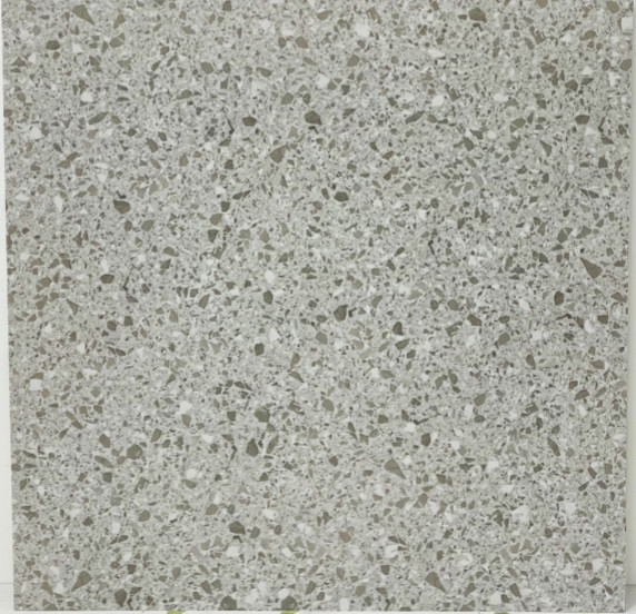 China Gray Ceramic Terrazzo Floor Tiles 60 * 60cm Chemical Resistant CE Certified factory
