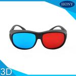 Adult Size Red Cyan 3D Glasses Thick Lenses Customized Frame Color