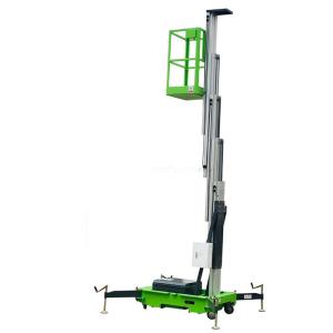 China Hydraulic Electric Vertical Single Mast Lift At 4-10m Working Heights factory